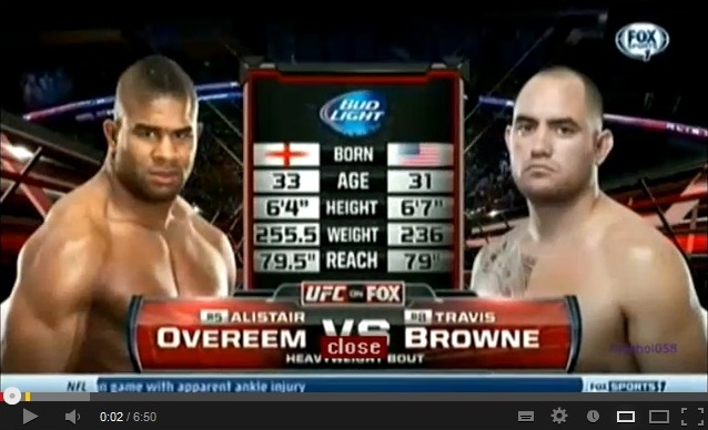 UFC Fight Night Overeem vs Browne