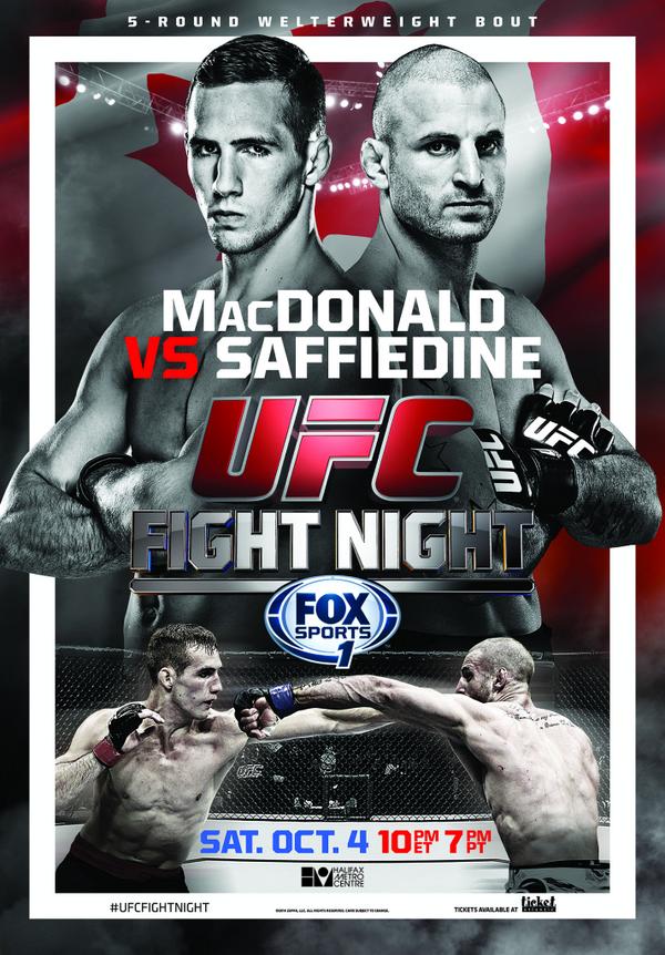 UFC Fight Night 54 MacDonald vs. Saffiedine