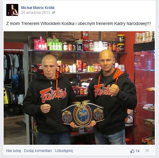 Facebook Michał Królik  Facebook Michał Królik