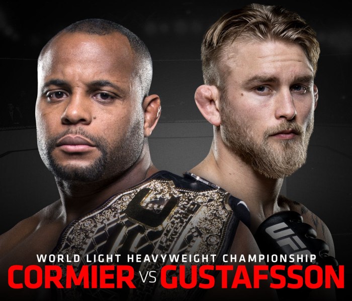 UFC 191 Cormier vs Gustafsson