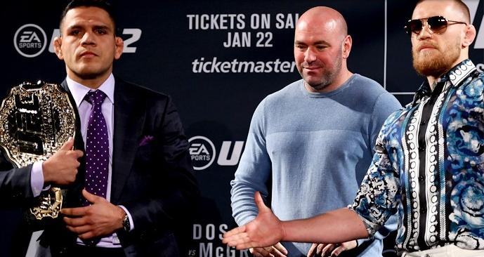 Rafael Dos Anjos, Dana White, Conor McGregor