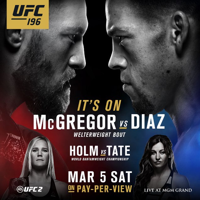 UFC 196 McGregor vs Diaz