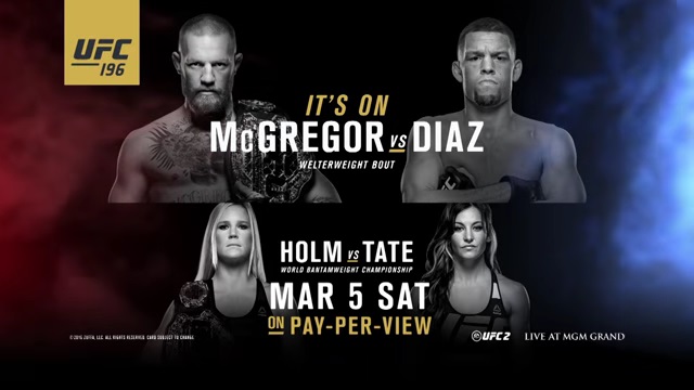 Countdown to UFC 196