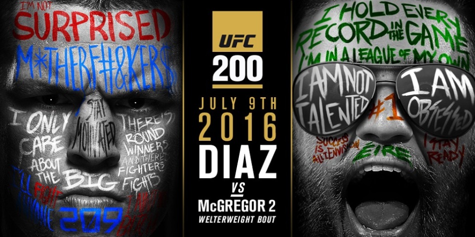 UFC 200 Conor McGregor vs Nate Diaz