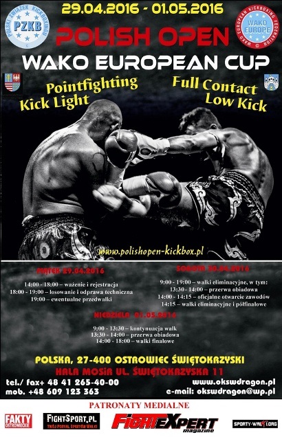 Puchar Europy Polish Open WAKO 2016