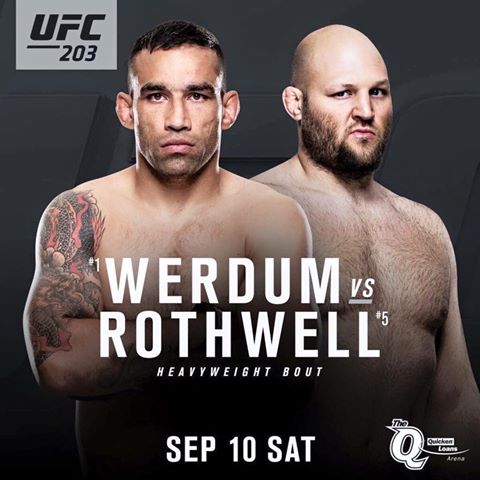 UFC 203 Rothwell vs Werdum