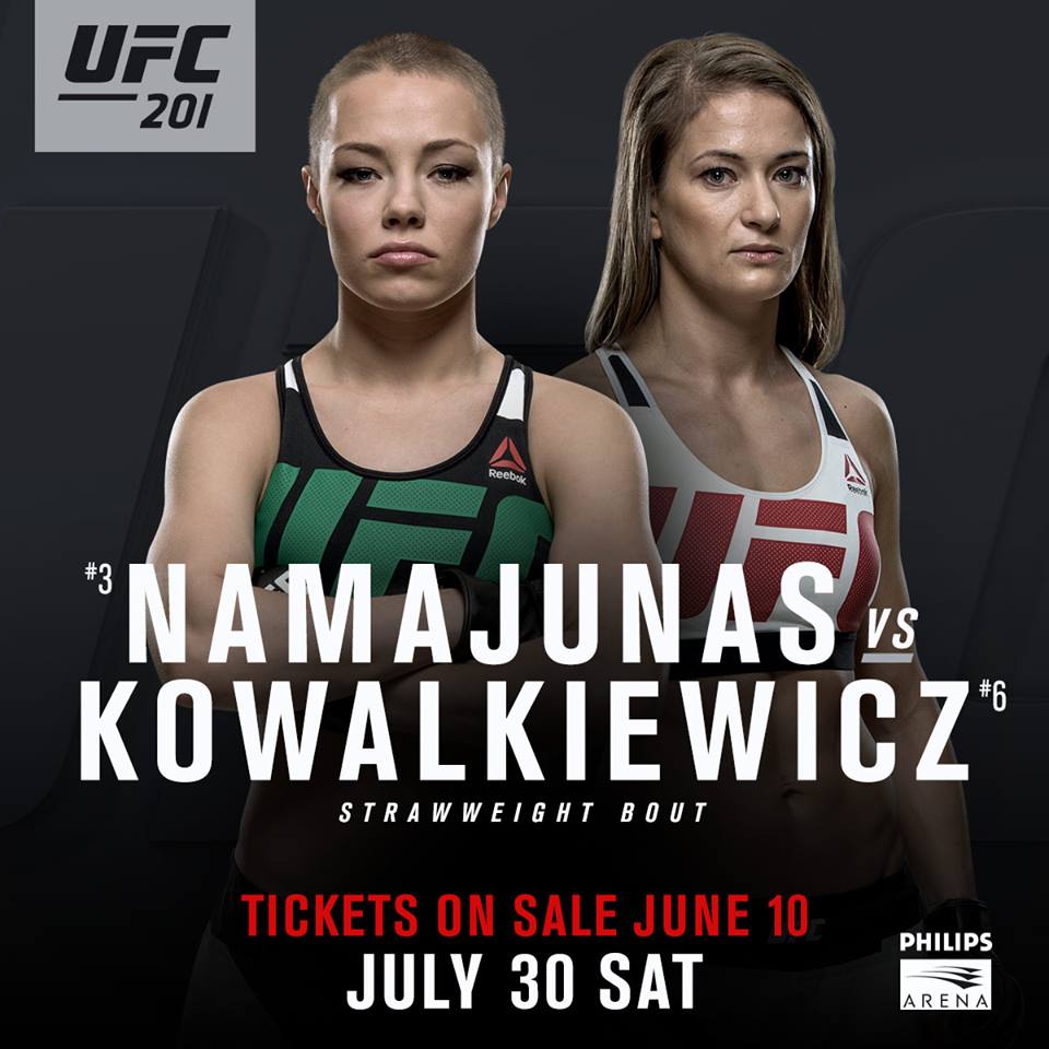 UFC 201 Kowalkiewicz vs Namajunas
