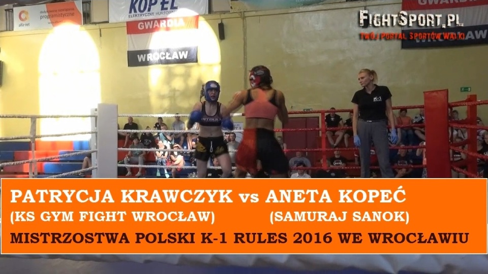 Patrycja Krawczyk vs Aneta Kopeć - Mistrzostwa Polski K-1 Rules 2016