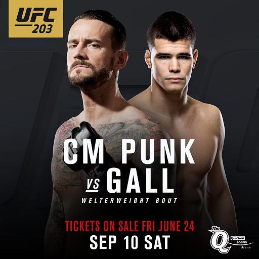 UFC 203, CM Punk vs Mickey Gall