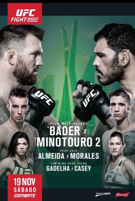 UFC Fight Night 100 Bader vs Nogueira