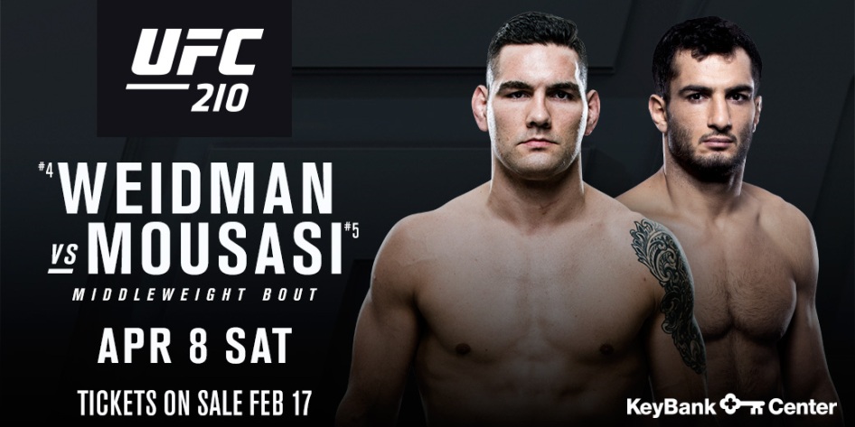 UFC 210 Weidman vs Mousasi