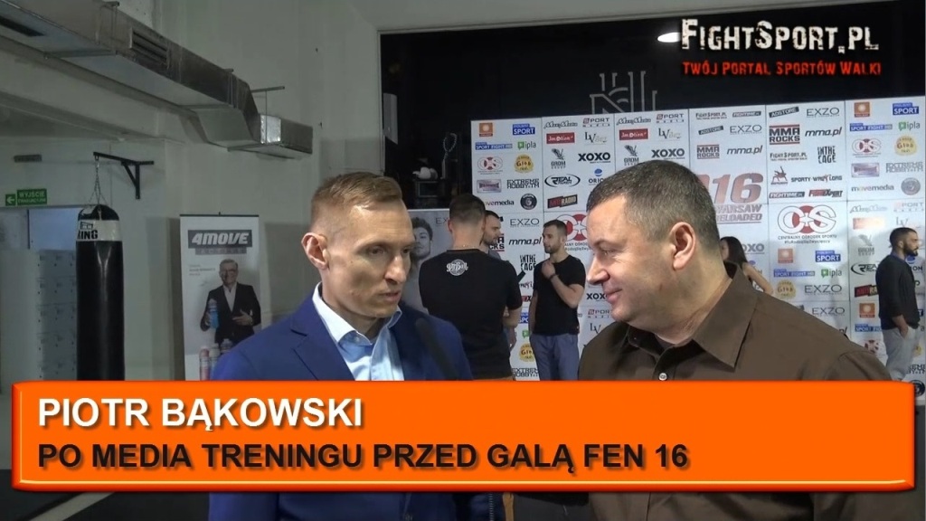 Piotr Bąkowski przed FEN 16