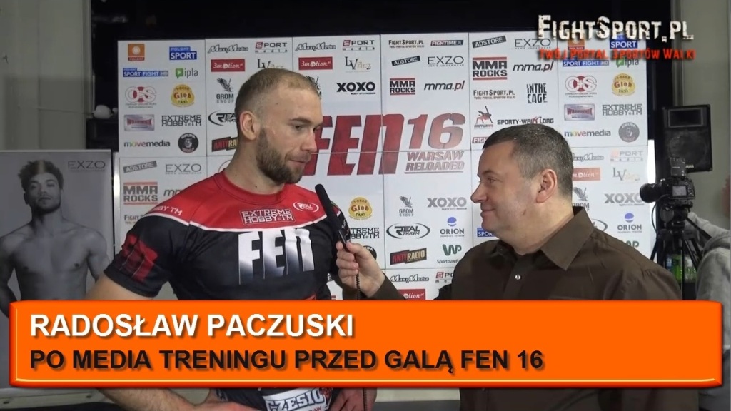 Radosław Paczuski przed FEN 16