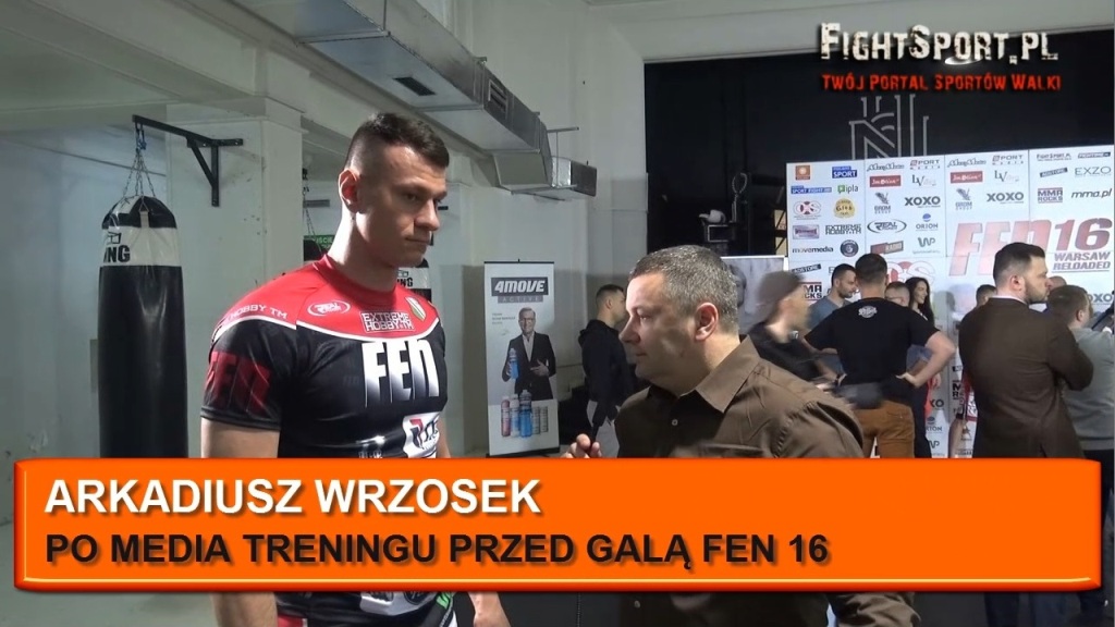Arek Wrzosek przed FEN 16