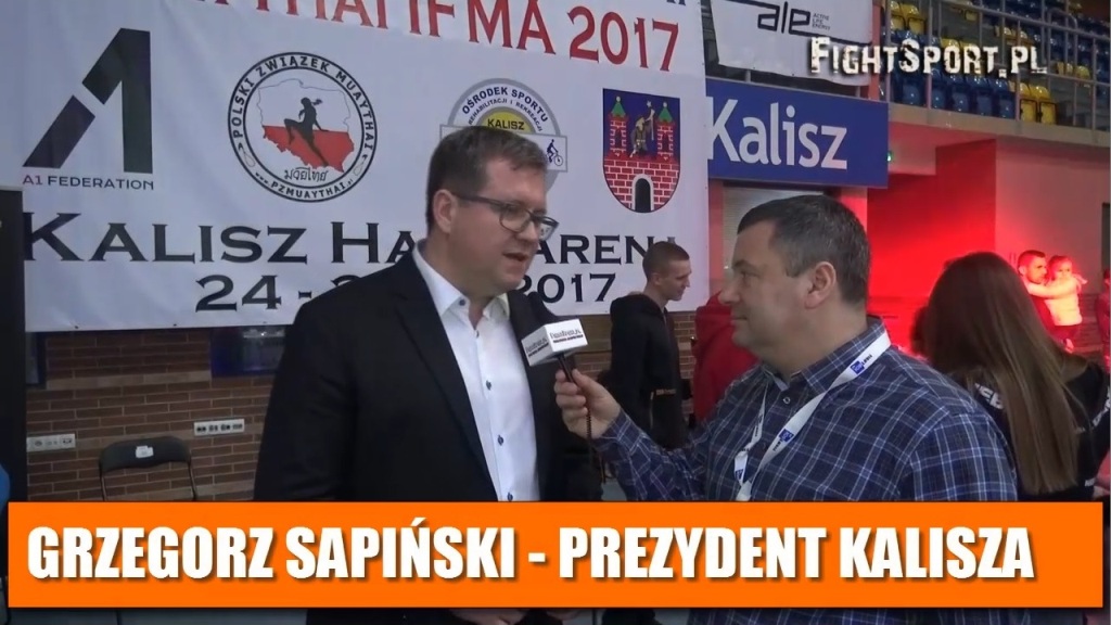 Grzegorz Sapiński, Prezydent m. Kalisza - MP Muaythai IFMA 2017