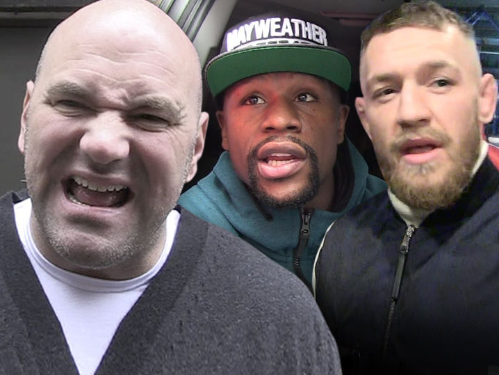 Conor McGregor, Dana White, Floyd Mayweather