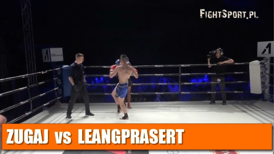 Cezary Zugaj vs Farmongkol Leangprasert na IV Kaliskiej Zawodowej Gali Federacji A1