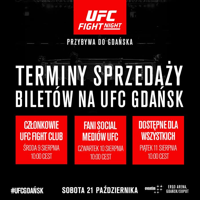 UFC Gdansk tickets 