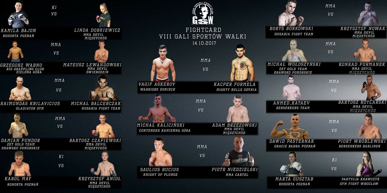 8 Gala Sportów Walki Międzychód 8 Gala Sportów Walki Międzychód