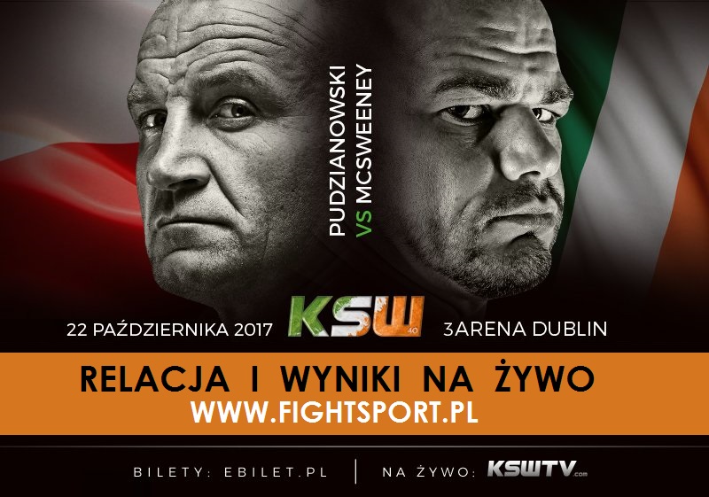 KSW 40 Dublin wyniki na żywo
