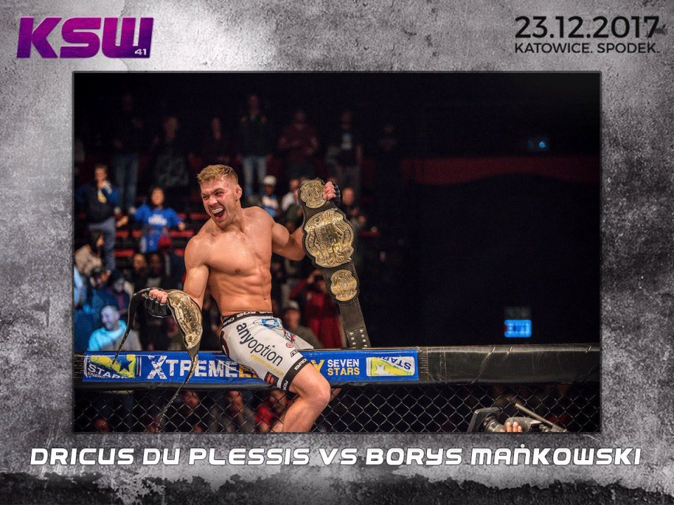 KSW 41 Dricus Du Plessis vs Borys Mańkowski