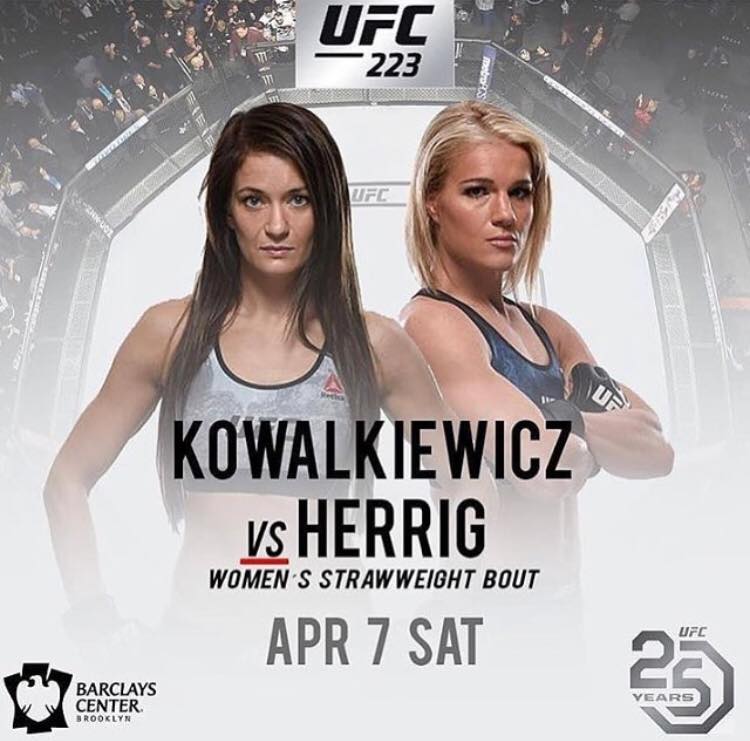 Karolina Kowalkiewicz vs Felice Herrig, UFC 223