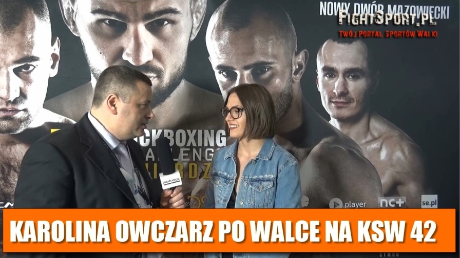 Karolina Owczarz po walce na KSW 42
