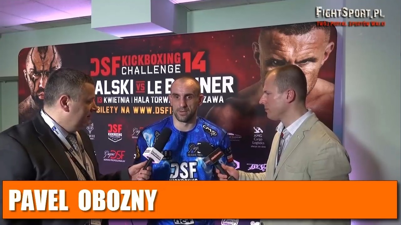 Pavel Obozny po walce na DSF Kickboxing Challenge 14