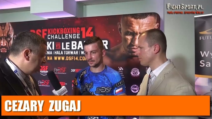 Cezary Zugaj po walce na DSF Kickboxing Challenge 14