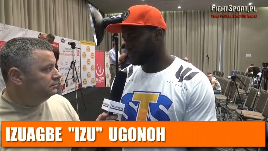 Izu Ugonoh przed walką na Narodowej Gali Boksu