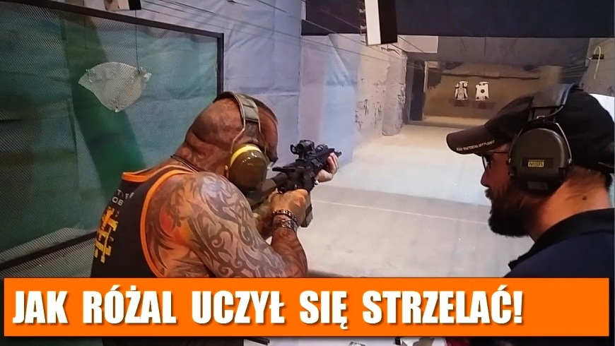 Różal uczy się strzelać