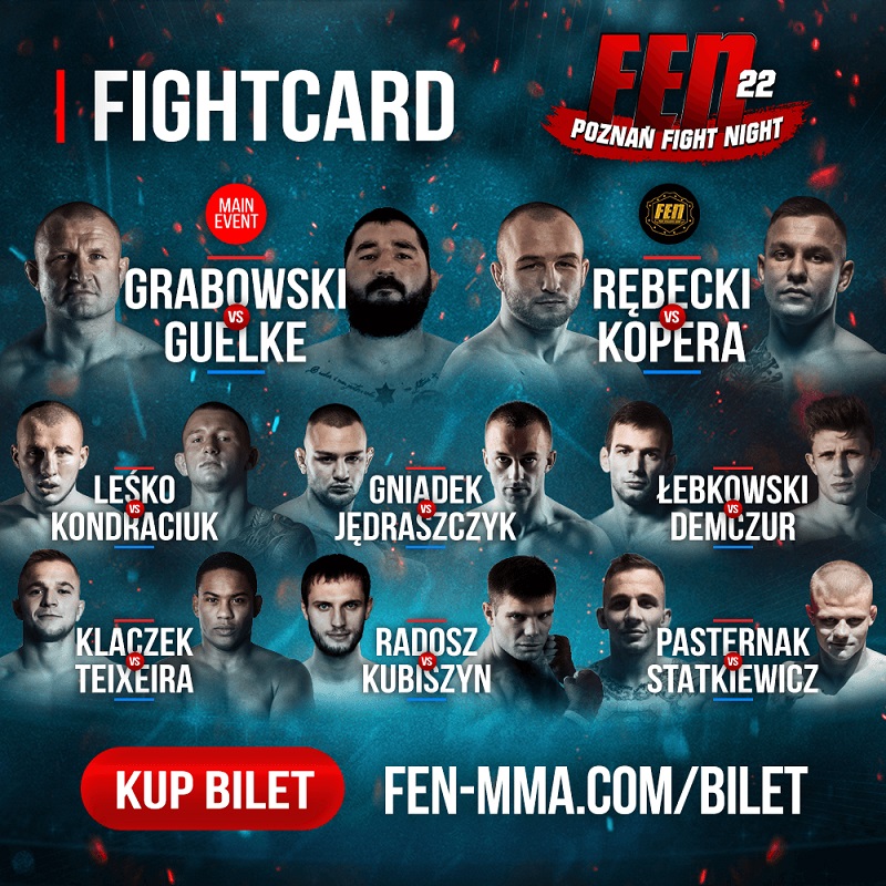 FEN 22 Fightcard  FEN 22 Fightcard