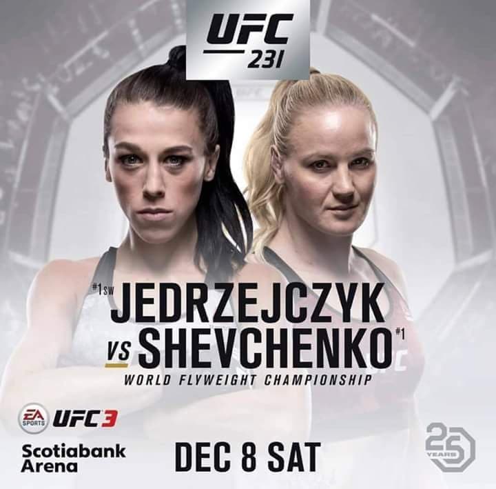 UFC 231 Jedrzejczyk vs Shevchenko