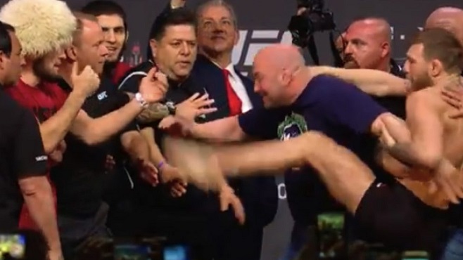 Khabib vs Conor Brawl