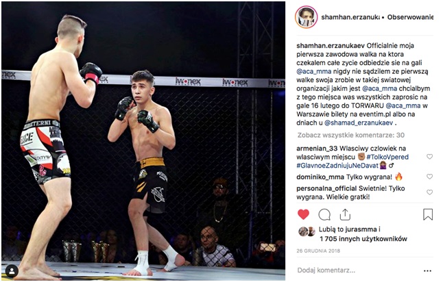 Shamhan Erzanukaev na ACA 92 