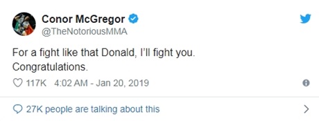 Conor McGregor - Twitter