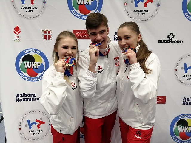ME Karate WKF 2018, Sara Elwart, Hubert Jarocki, Kinga Harast
