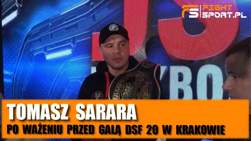 Tomasz Sarara przed DSF 20