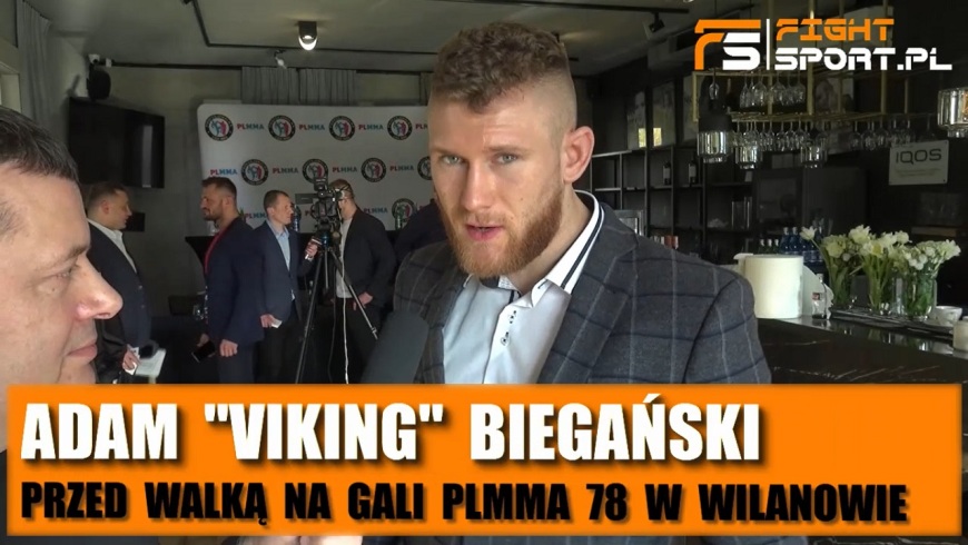 Adam Biegański przed PLMMA 78