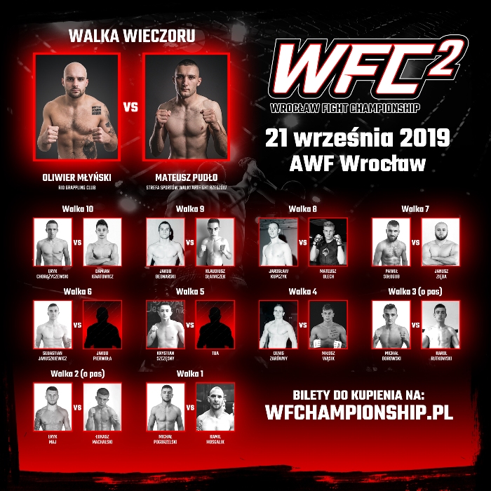 Wrocław Fight Championship 2 - fight card  Wrocław Fight Championship 2 - fight card