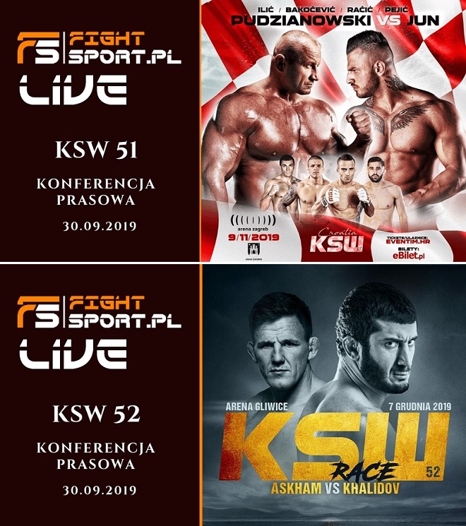 Konferencja prasowa przed KSW 51 i KSW 52