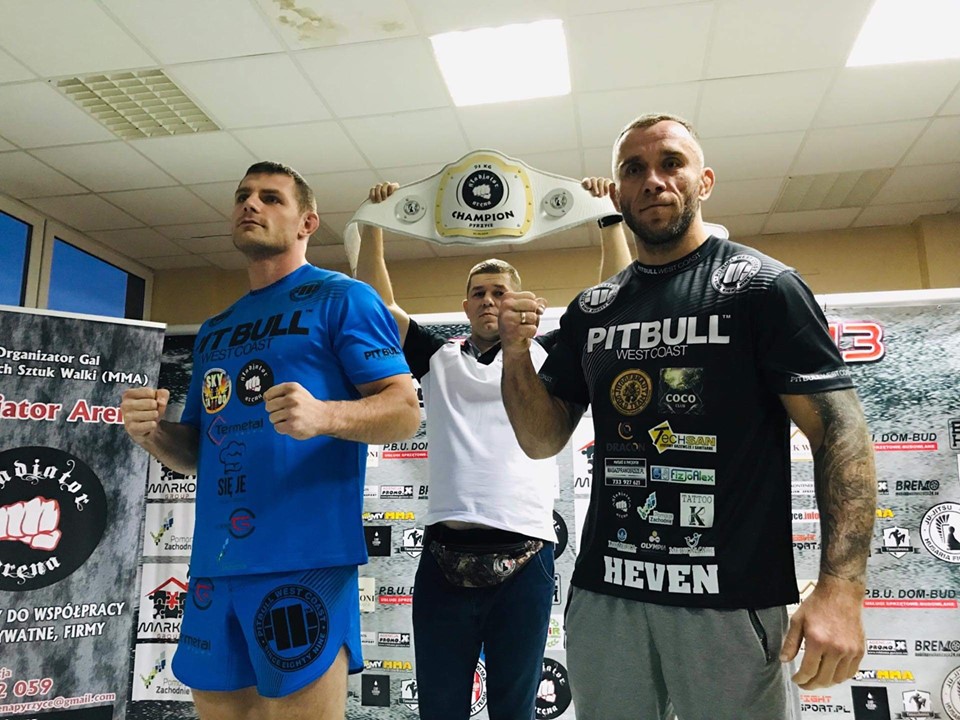 Gladiator Arena 13 ważenie zawodników