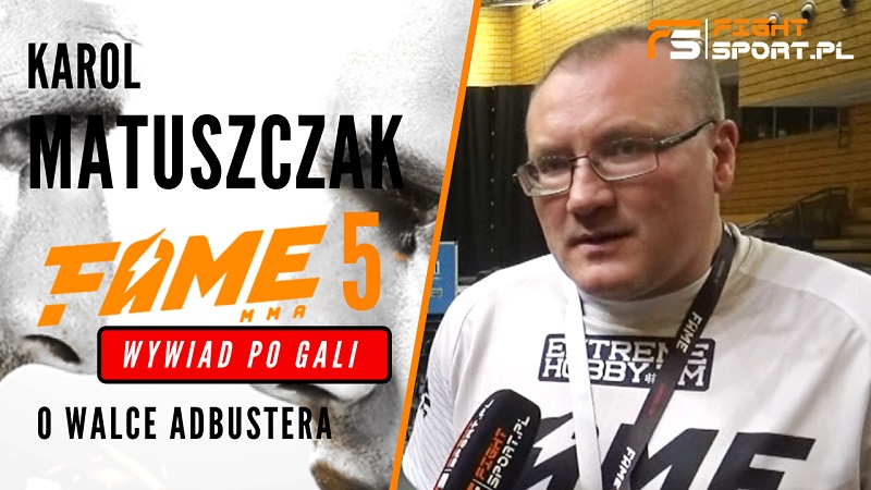 Trener Adbustera na FAME MMA 5