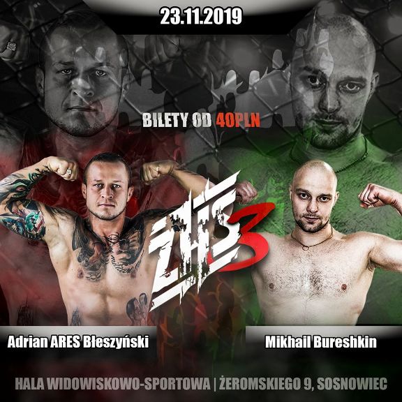 Adrian Błeszyński vs Mikhail Bureshkin na ZHS 3