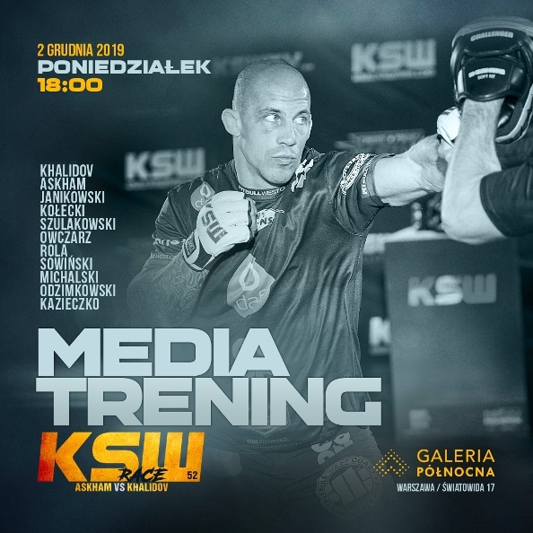 Media trening przed KSW 52
