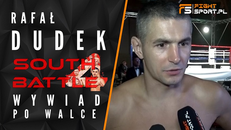 Rafał Dudek po walce na South Battle 4