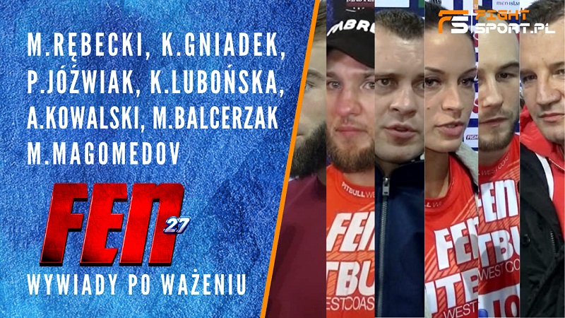 Zawodnicy po ważeniu przed FEN 27