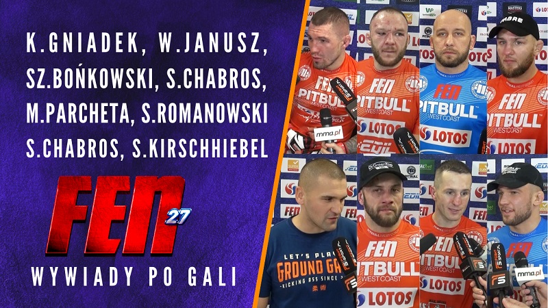 Zawodnicy po gali przed FEN 27