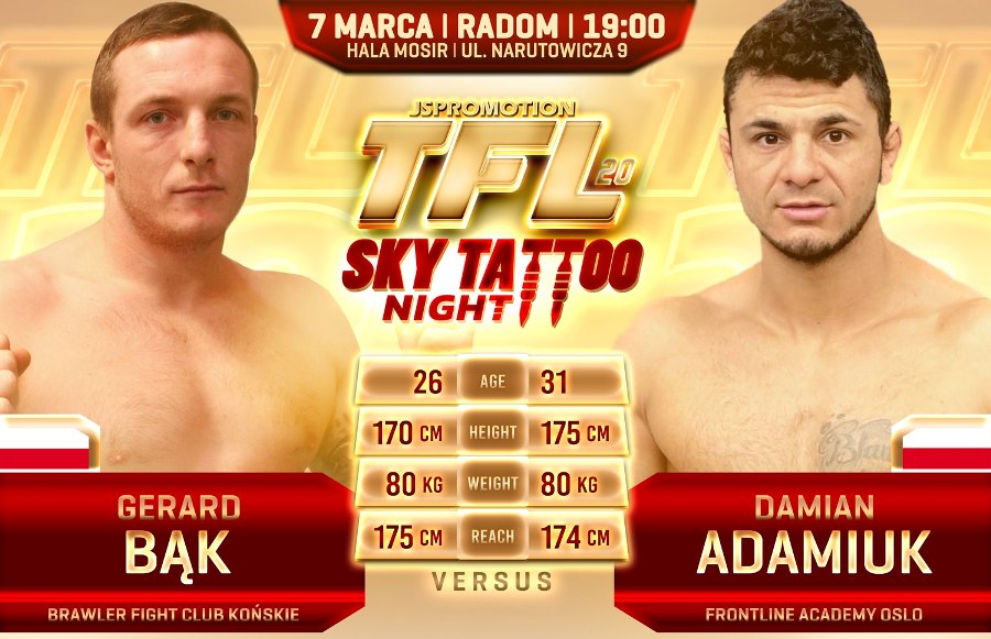 Gerard Bąk vs Damian Adamiuk na TFL 20