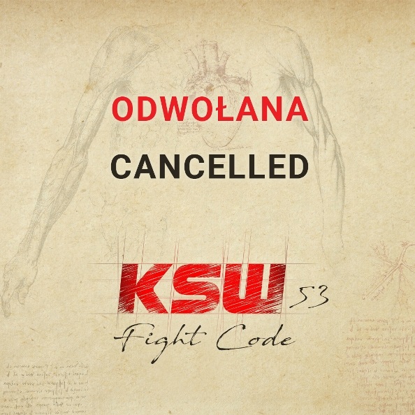 Gala KSW 53 odwołana